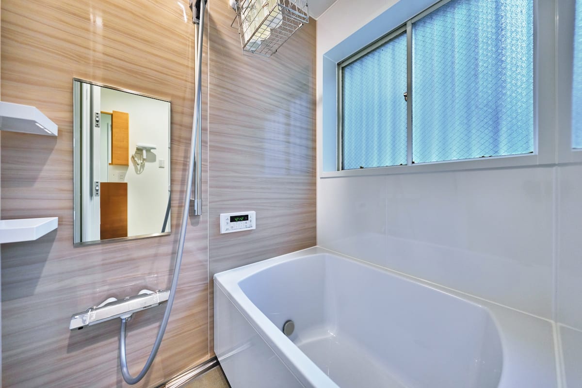 Bathroom with full bathtub